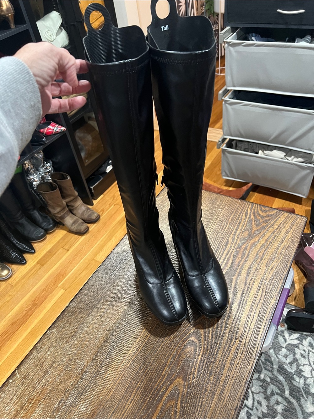 MIA Black Over-the-Knee Riding Boots